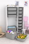 Hanah Home Armario Multiusos Blanco y Gris